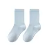 Calcetines Infantiles para Primavera, Otoño e Invierno, Algodón Puro, Calcetines de Algodón Clase A, Calcetines Escolares para Niños y Niñas, Calcetines Deportivos, Sin Costuras, Antibacterianos, de Caña Media