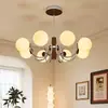 Candelabro vintage de sala de estar estilo francés, lámpara mágica de frijol retro Bauhaus, luz de alta gama para comedor y dormitorio de diseñador