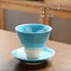 Taza de café comercial de alta gama traje de taza y platillo chino taza de té de restaurante taza de postre taza