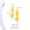 Colgante largo Don't con diseño de elefante, zorro y arena dorada de Vietnam, con dos flores de la suerte, accesorios de bricolaje, pulsera para mujer