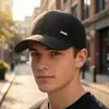 Gorra de Béisbol de Moda para Hombres de Mediana Edad, Nueva Gorra con Visera Protectora Solar de Color Sólido para Primavera y Otoño, Gorra Deportiva para Correr al Aire Libre