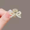 Lazo de perla francesa, pinza pequeña para el pelo con flequillo, pinza pequeña para la cabeza, horquilla delicada, pinza superior, accesorios para el cabello