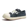 Sapatos de Lona Respiráveis para Primavera e Outono, Dedão Grande Nicho Tendência Personalizados Feios Fofos Bico Redondo Estilo Hong Kong Cadarço Duplo Tênis Casal