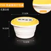 Caja de embalaje separada para sopa y fideos, fideos para sopa de wonton, fideos de arroz, caja de almuerzo desechable comercial de doble capa