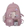 Nova Mochila Estilo College Comércio Exterior Feminina Estilo Coreano Bolsa de Estudante Bolsa para Aluno do Ensino Fundamental e Médio Tecido de Nylon Mochila de Grande Capacidade