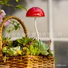Cogumelo Metálico Colorido Novo Transfronteiriço Cogumelo Artificial Decoração Interna e Externa Decoração de Jardim e Pátio Plantas em Vasos de Chão
