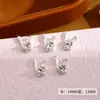 Celebridade da Internet Estilo Ins Coelho de Orelhas Longas Joia para Unhas com Diamante Criativa Liga de Zinco Aranha Joia para Unhas Diamante DIY Acessórios para Unhas