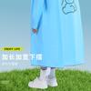 Impermeable Infantil con Espacio para Mochila, Doble Ala, Protección Corporal Completa Contra Lluvia Intensa, Adecuado para Estudiantes de Primaria y Niños Mayores, Poncho de Lluvia Portátil para Exteriores