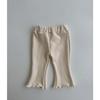 Estilo coreano novas roupas infantis meninas all-match calças flared em médio e pequeno estilo infantil ocidental calças casuais bebê calças de algodão