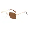 Gafas de Sol Futuristas Sin Montura para Hombres y Mujeres, Protección UV, Elegantes para Ciclismo y Conducir