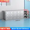Unidad de Gabinete de Zapatos de Acero Inoxidable Taburete para Cambiarse los Zapatos de Empleado Gabinete de Almacenamiento Gabinete para Taller Libre de Polvo Gabinete para Cambiarse los Zapatos de Fábrica de Alimentos