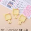Placa de oreja de gato de color, pegamento en crema, pinza para el cabello hecha a mano, pegatina para refrigerador, material decorativo, accesorios de resina al por mayor