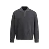 SANHOMME Outono/Inverno Novo Tendência Casual Americano Gola Reversível Suéter de Tricô Masculino Solto Top Jaqueta 61872