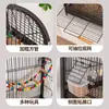 Jaula para Pájaros de Uso Doméstico, Tipo Colgante, Jaula Ornamental para Agapornis, Pinzones, Periquitos, Jaula de Cría de Metal, Jaula Sencilla para Pájaros