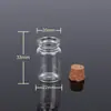 Garrafa de Vidro com Rolha, Garrafa de Vidro Transparente para Desejos, Garrafa Pequena de Vidro Espesso, Garrafa Pequena de Vidro com Rolha de Pequena Capacidade