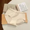 Ropa interior de algodón puro para niña, con forro antibacteriano 7A, cómoda y suave, no aprieta las caderas, bragas de cintura media para mujer