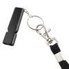 Apito de metal personalizado de venda quente transfronteiriça com cordão Apito de sobrevivência de alta frequência Apito de sobrevivência de emergência ao ar livre Apito de combate a incêndio de liga de alumínio