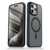 Adecuado para Apple 16Promax Yadan Agujero Grande Piel-Tacto Carcasa de Teléfono Móvil Lente Magnética Marco Metálico Cubierta Protectora