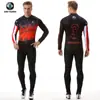 Ropa de Ciclismo de Otoño Xingheng Jersey y Pantalones de Ciclismo para Hombre Nuevos con Estampado y Absorción de Humedad Camiseta Larga de Ciclismo
