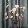Flores de rododendro artificiales transfronterizas, flores de mariposa rosas multicolores vintage, flores artificiales para decoración de sala de estar en casa, arreglos de flores artificiales al por mayor