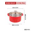 Olla individual de acero inoxidable anti-escaldaduras con tapa, olla pequeña especial para cocina de inducción, olla pequeña comercial para sopa, olla para pato mandarín