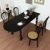 Mesa de Jantar de Madeira Maciça Estilo Levemente Luxuoso Usada para Apartamentos Pequenos, Mesa de Jantar de Madeira Maciça Oval Semi-Circular Montada na Parede de Designer