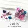 Arte de Unhas Nova Transfronteiriça Flores Secas Ins Estilo Japonês Mistura Gypsophila Hortênsia Crisântemo Pequeno Amassado Caixa Decorações Flores Secas para Unhas