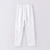 Calças Leggings Infantis Outono e Inverno Estampa de Bolinhas Algodão Forradas com Lã Térmica para Crianças Maiores Skinny Calças Elásticas