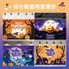 Nuevo Fondo de Halloween Exclusivo de Amazon Transfronterizo Decoración de Atmósfera para Celebración de Fiesta Festiva Bandera de Procesamiento Personalizado