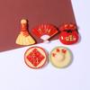 Pingente de Ano Novo Estilo Chinês Novo Acessórios de Joalheria de Resina DIY Cola Creme Capinha de Celular Pingente de Grampo de Cabelo Patch Decorativo
