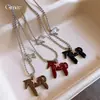 Collar Colgante Minimalista Estilo Ins Caricatura Estrella Poni, Cadena para Suéter de Lujo Ligero de Alta Gama, Joyería Moderna y Única para Mujeres