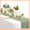 Amazon Transfronterizo Bali Hilo Mantel de Mesa Tela Plegada Fiesta Navideña Boda Decoración Mantel de Mesa Arrugado Venta al por Mayor