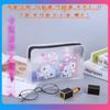 Bolsa personalizada com zíper em PVC fosco com desenho animado, bolsa personalizada para pasta de dente e escova de dente, bolsa para armazenamento de amostras de cosméticos EVA