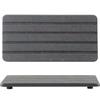 2 Piezas Posavasos Absorbente de Diatomeas Diseño de Ranura Rectangular Piedra Absorbente Almohadilla para Almacenamiento de Artículos de Tocador en Lavabo/Inodoro