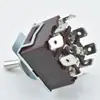 Interruptor de botão cinza marrom MTS-303 nove pinos três posições plugue direto solda interruptor basculante LIGADO-DESLIGADO-LIGADO