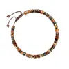 Pulseira Amazon Natural Pedra Imperial Feminina Presente Cartão de Bênção Pulseira Trançada Pedra Picasso Artesanal Atacado