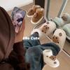 Botas de Neve Femininas de Inverno Novas Confortáveis de Pelúcia Fofas Modernas Capivara com Solado Grosso Versáteis para Uso Externo
