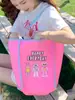 Bolso Tote para Mujer 2025 Verano Nuevo Tendencia Gran Capacidad Bordado de Dibujos Animados Bolso de Hombro para Niñas Bolsa de Compras Urbana