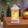 Decoración de muñeco de nieve anciano luz nocturna adornos de escritorio decoraciones navideñas lámpara de viento navideña lámpara de candelabro luz nocturna