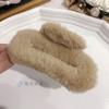 Pinza para el pelo de imitación de piel de conejo de Corea del Sur, para otoño e invierno, con suave viento, para la cabeza, con forma de tiburón grande, accesorios para el cabello al por mayor