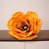 Decoração de Casamento de Papoula de Simulação Retrô Flores de Fundo para Grandes Eventos Flores de Papoula Vitrine de Floricultura Flores de Simulação de Veludo
