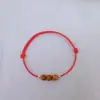 Pulsera de Protección Corporal con Cuerda Roja de Madera de Durazno Cuerda de Mano del Año Personal Este Año Sorpresa para Niña Cuerda Trenzada Roja Buena Suerte Segura Pulsera para Mejor Amigo