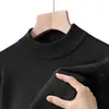 Suéter Masculino Jiaxing Puyuan Gola Alta Meia Outono/Inverno Casual Camada Base Tricô Roupas de Fio Masculinas Dropshipping