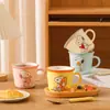 Taza Auténtica Autorizada de Snoopy Taza de Agua de Cerámica Linda y Atractiva Taza para Estudiantes Nuevos 2025 Caja de Regalo