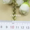 Cinta trenzada de espiga de hilo dorado y plateado de 8 mm, Cinta de vientre de serpiente de hueso de dragón, Cinta de adorno, Vestido Lolita, Encaje Hanfu, En stock