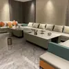 Bar, Café, Salão de Karaokê, Cinema, Combinação de Sofá de Canto com Mesa de Centro, Sofá e Mesa de Centro Luxuosos Acessíveis para KTV