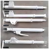 Acessórios para caminhão betoneira espessados e alongados, haste de elevação com manivela manual, calha de descarga de tanque de concreto, suporte de funil de descarga, haste telescópica