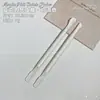 Empurrador de Aço para Nail Art, Removedor de Esmalte Descartável com Duas Pontas, Empurrador de Cutícula de Unha, Removedor de Esmalte Esfoliante, Ferramenta de Manicure para Nail Art