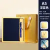 Caderno A5 Personalizável com Impressão de Logo, Caderno Simples para Negócios, Conjunto de Caixa de Presente com Caderno Espesso para Escritório