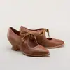 Plataforma Independiente de Amazon Comercio Exterior Transfronterizo Primavera 2025 Estilo Nuevo Europeo y Americano Huecos de Tacón Alto con Cordones Talla Grande Zapatos Casuales para Mujer